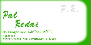 pal redai business card